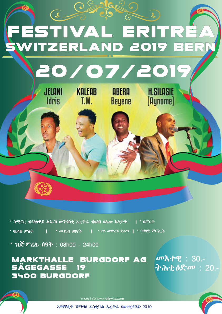 Festival Eritrea 2019 Switzerland Eriswiss